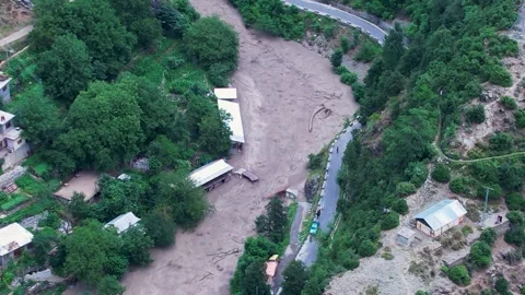 Flash flood hits Katha Piran Stock Footage 342335292