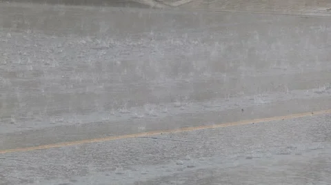 Flash flooding in Markham Ontario during severe thunderstorm and heavy rain Stock Footage 40697410