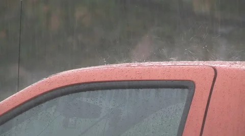 Flash flooding in Markham Ontario during severe thunderstorm and heavy rain Stock Footage 40701880