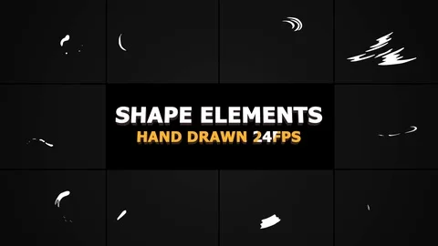 Flash FX Abstract Shapes After Effects stock