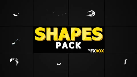 Flash FX Abstract Shapes Pack Stock Footage 130918350