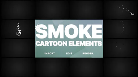Flash FX Cartoon Smoke Pack Stock Footage 131095994