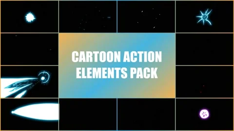 Flash FX Elements Motion Graphics is an action motion graphics pack Video stock 219604026