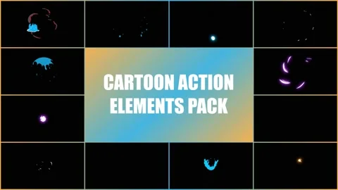 Flash FX Elements Motion Graphics is an action motion graphics pack Video stock 219604033