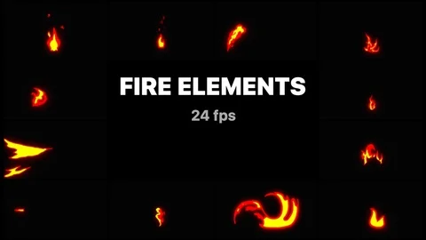 Flash FX Fire Elements Stock After Effects