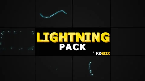 Flash FX Lightning Elements and Transitions Pack Stock Footage 130918938