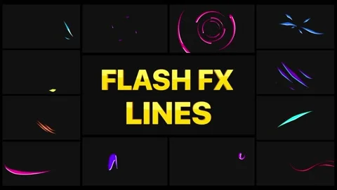 Flash FX Lines | After Effects After Effects stock