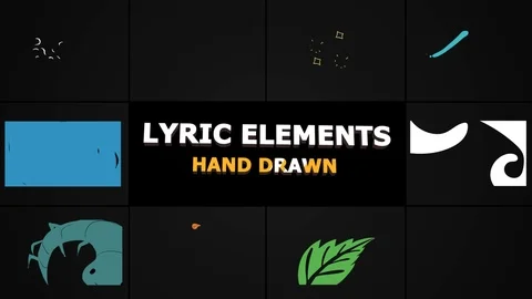 Flash FX Lyric Elements  After Effects	Stock