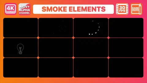 Flash FX Smoke Elements Pack Stock Footage 130740025