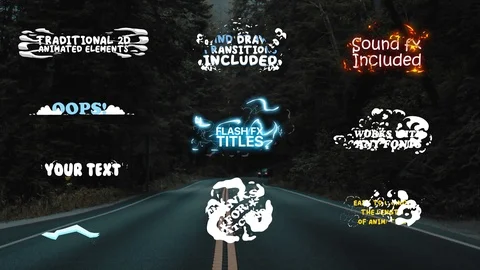 Flash FX Titles Stock After Effects