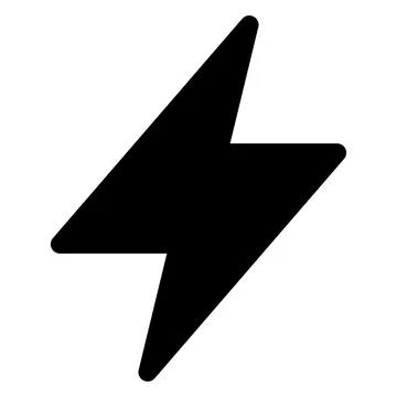 Flash glyph icon vector illustration isolated on white background 스톡 일러스트