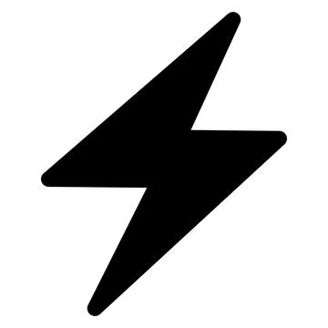 Flash glyph icon vector illustration isolated on white background Stock Illustration