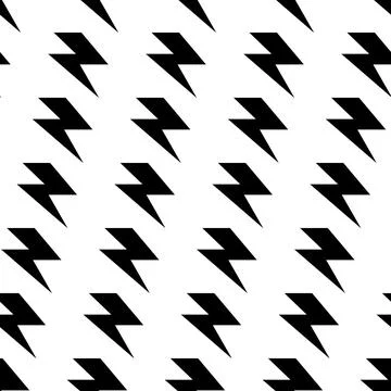 Flash graphic element seamless background, thunder modern cover pattern vecto Stock Illustration