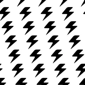 Flash graphic element seamless background, thunder modern cover pattern vecto Stock Illustration