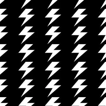 Flash graphic element seamless background, thunder modern cover pattern vecto Stock Illustration