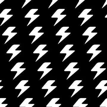 Flash graphic element seamless background, thunder modern cover pattern vecto Stock Illustration