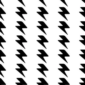 Flash graphic element seamless background, thunder modern cover pattern vecto Stock Illustration