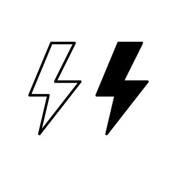 Flash icon. Bolt of lightning vector. Lightning illustration. Streak of light Stock Illustration