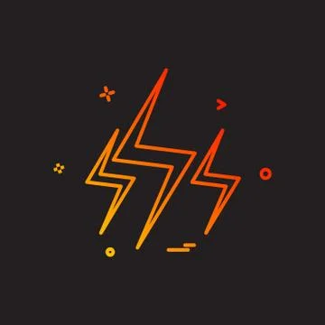 Flash icon design vector Illustrazione stock