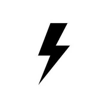 Flash icon, energy power Stock Illustration