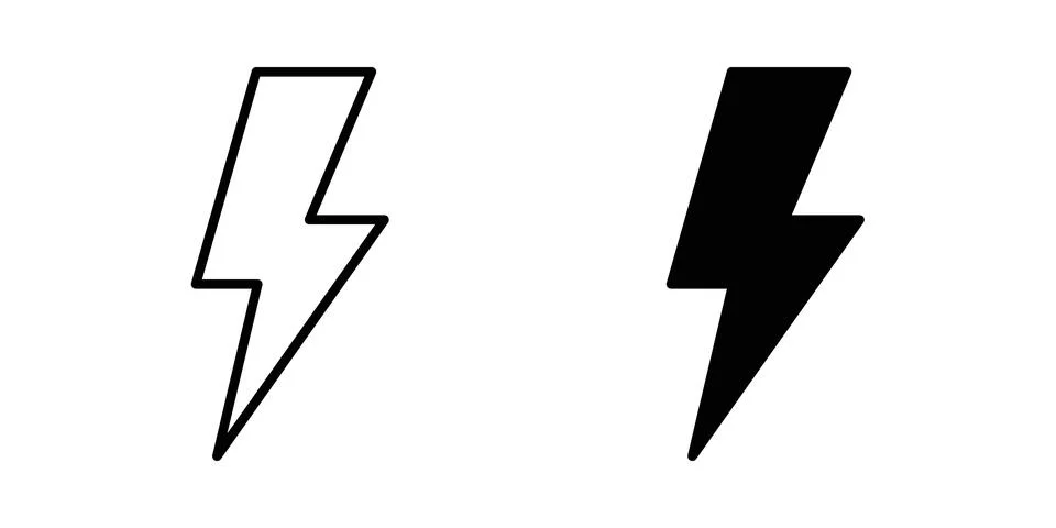 Flash icon graphic element. web icon set Stock Illustration
