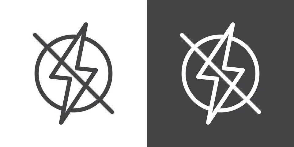 Flash off icon Stock Illustration