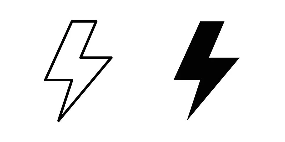 Flash icon set. Vector EPS 10 库存插图