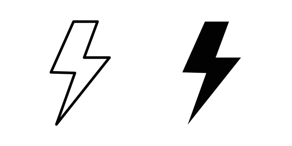 Flash icon set. Vector EPS 10 库存插图