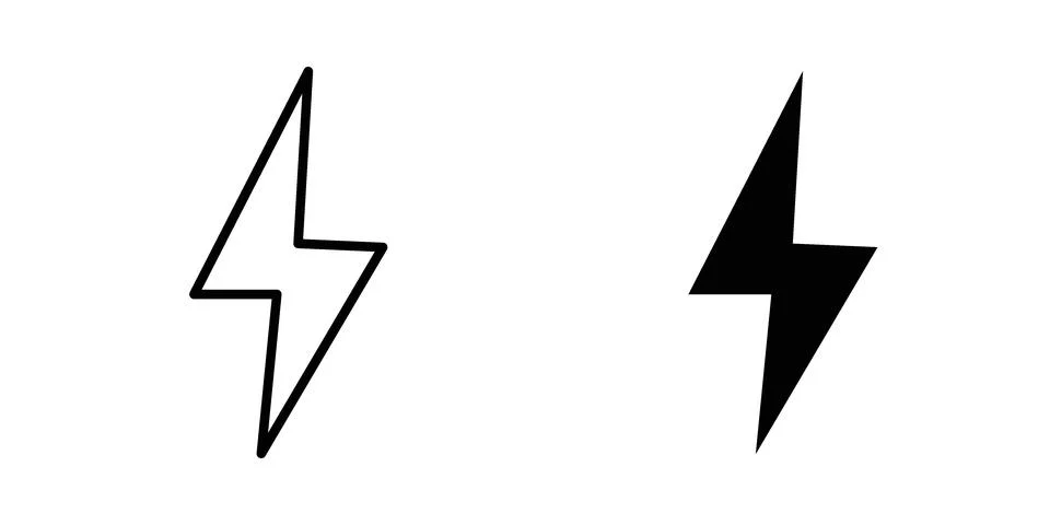 Flash icon vector design illustrations 库存插图