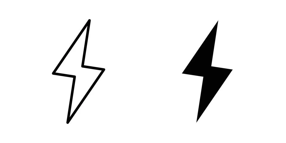 Flash icon vector, symbol, logo illustrations Stock Illustration