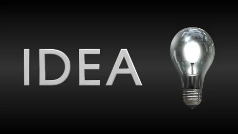Flash of ispiration, Light Bulb IDEA Stock Footage 295533179