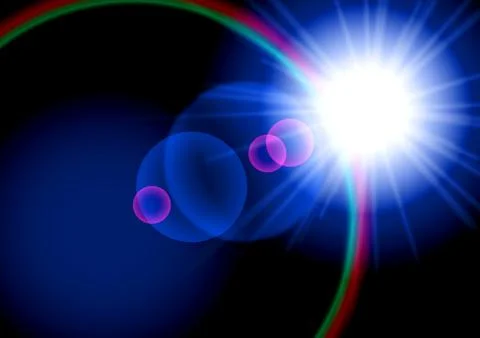 Flash of light , abstract background with glare . Modern design template for Stock Illustration