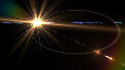 Flash light &amp;amp; flare theme title background Stock Footage 98990126