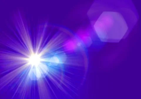 Flash of light , background with glare . Modern design template for posters, ad Stock Illustration