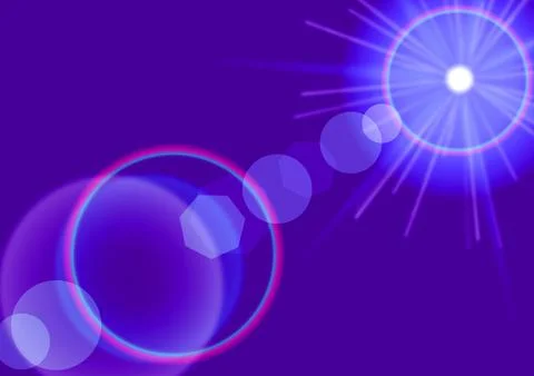 Flash of light , background with glare . Modern design template for posters, ad Stock Illustration