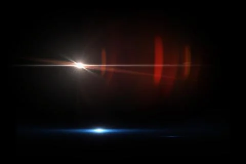 Flash light &amp; Flare theme , Realistic lens flares , light leaks, overlays. Stock Illustration