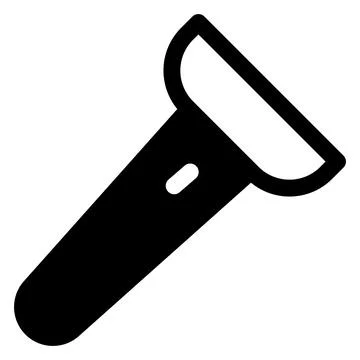 Flash light glyph icon vector illustration isolated on white background 스톡 일러스트