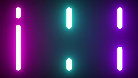 Flash light neon wall 23 Stock Footage 119426424