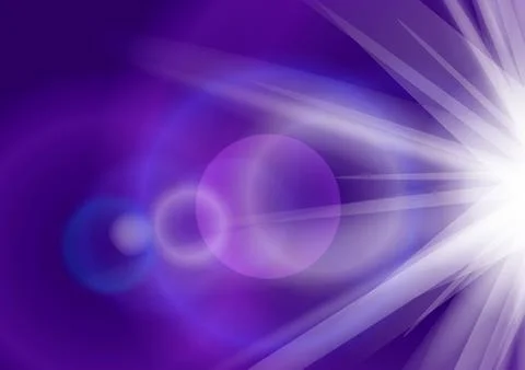 Flash of light on a purple background, background with glare Stock Illustration