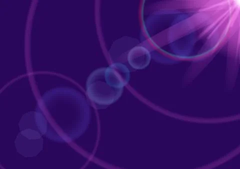 Flash of light on a purple background, background with glare Stock Illustration
