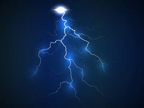 A flash of lightning Stock Illustration