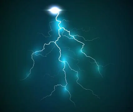 A flash of lightning Stock Illustration
