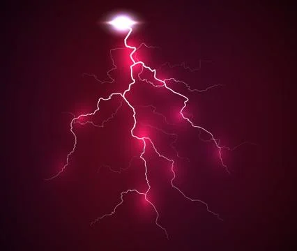 A flash of lightning. Stock Illustration