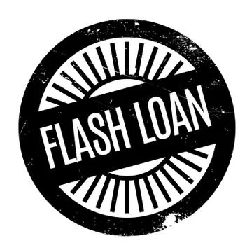 Flash Loan rubber stamp Stock Illustration