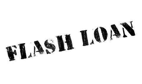 Flash Loan rubber stamp Stock Illustration