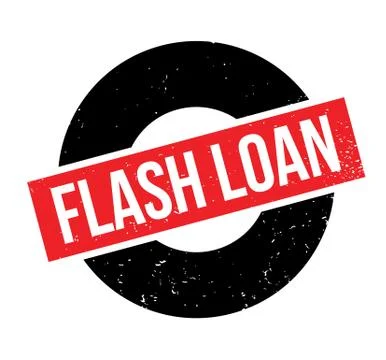 Flash Loan rubber stamp Stock Illustration
