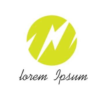 Flash logo design with yellow Stock Illustration