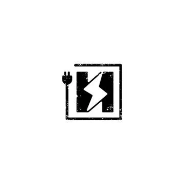 Flash logo initial h symbol electrical vector icon element isolated Stock Illustration