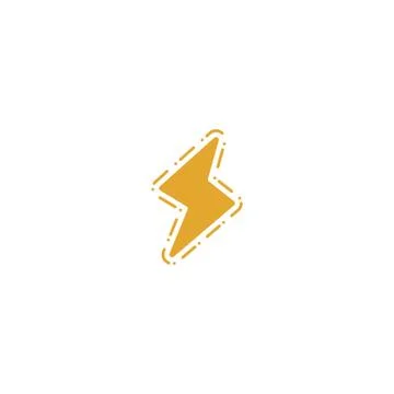 Flash logo symbol electrical vector icon element isolated Stock Illustration
