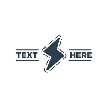 Flash logo symbol electrical vector icon element isolated Stock Illustration
